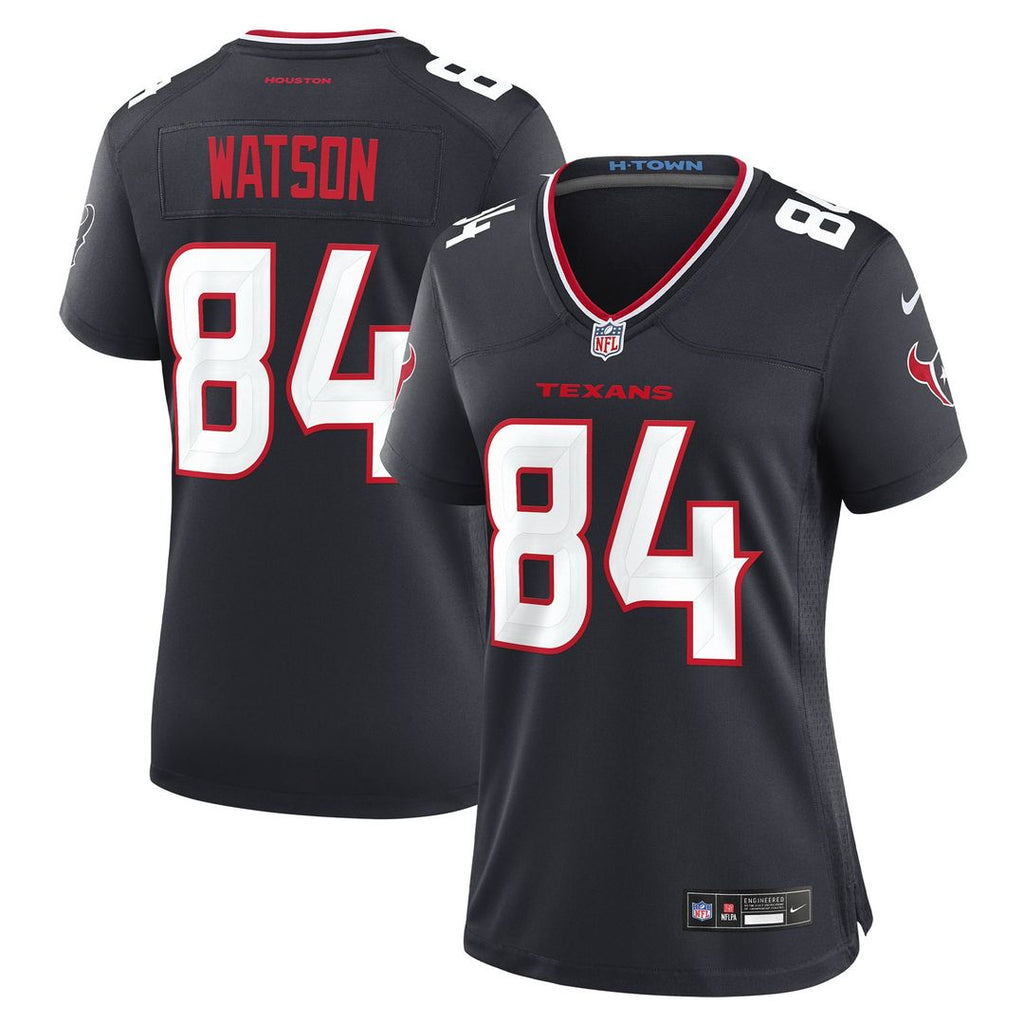 Women's Nike Houston Texans Justin Watson Navy Team Game NFL Jersey