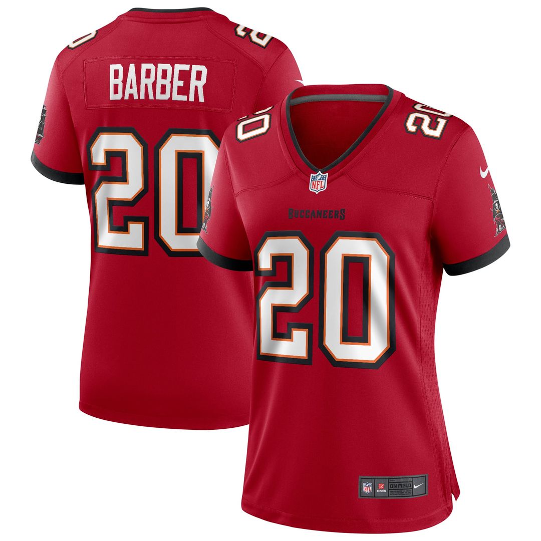 Women's Nike Tampa Bay Buccaneers Ronde Barber Red Game Retired Player NFL Jersey