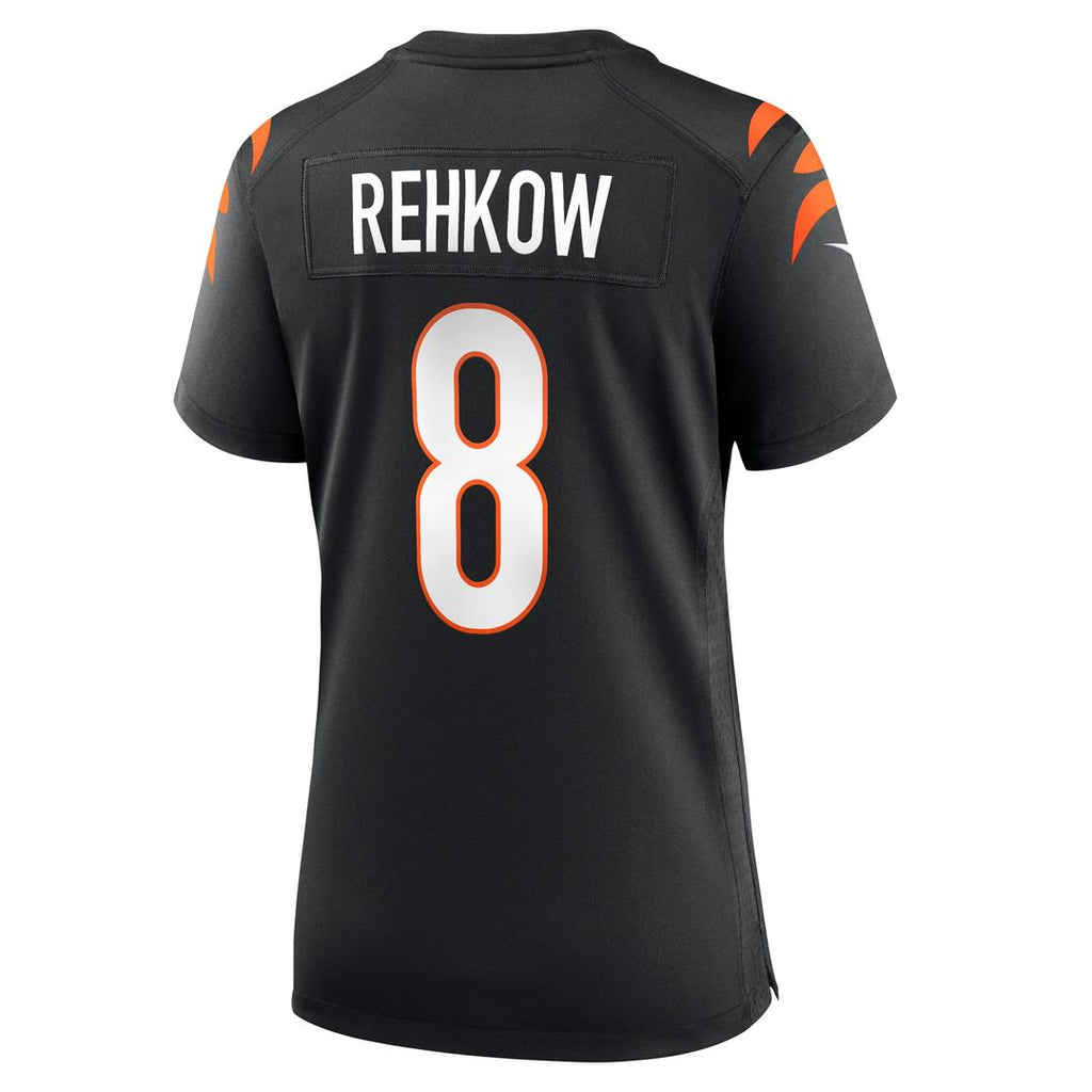 Women's Nike Cincinnati Bengals Ryan Rehkow Black Game NFL Jersey