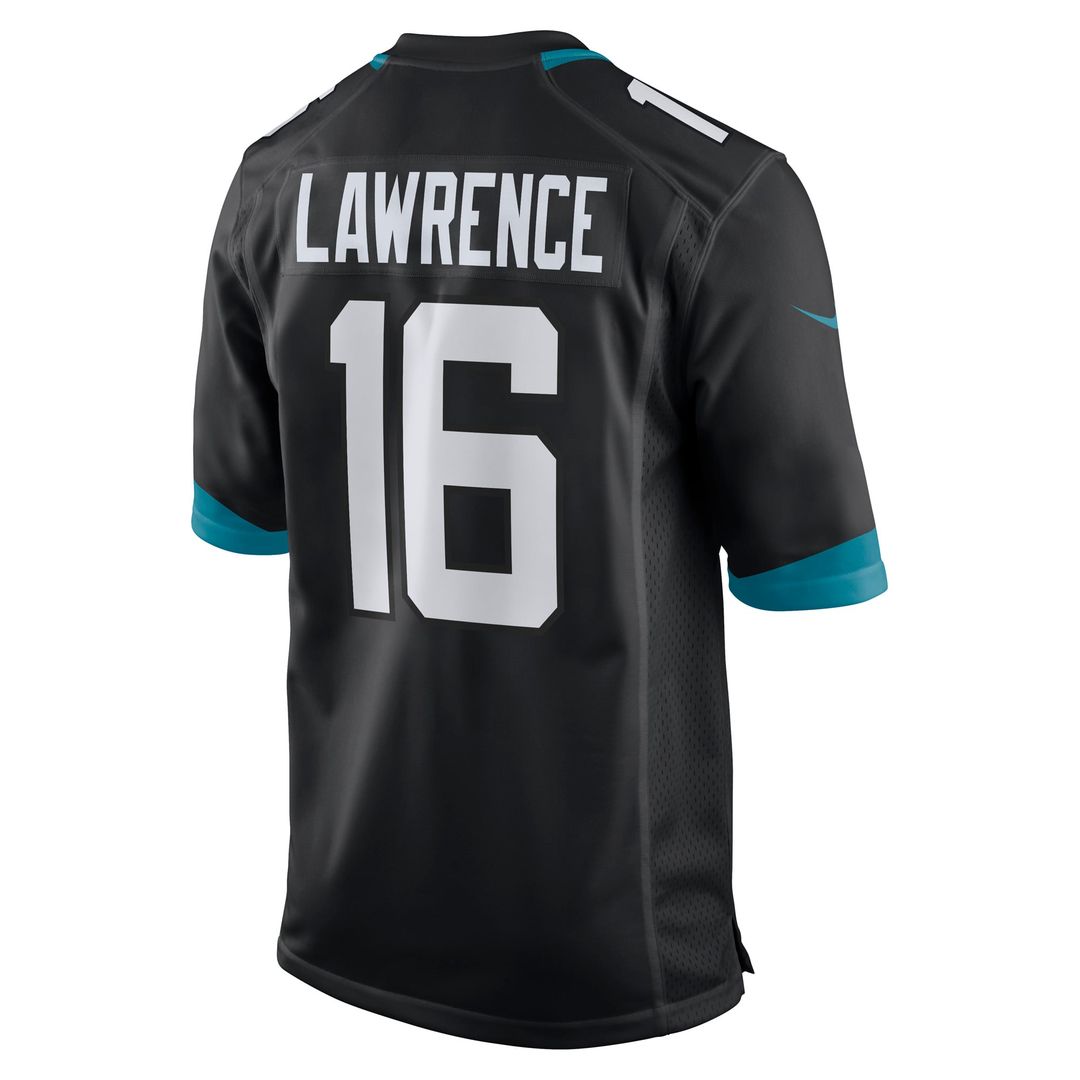 Men's Nike Jacksonville Jaguars Trevor Lawrence Black Alternate Game NFL Jersey