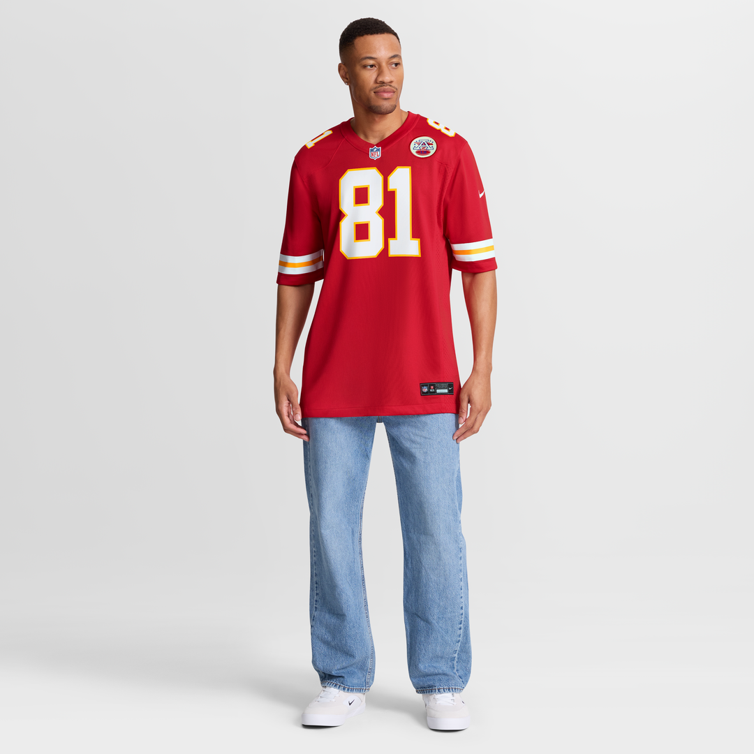 Men's Nike Kansas City Chiefs Nikko Remigio Red Team Game NFL Jersey
