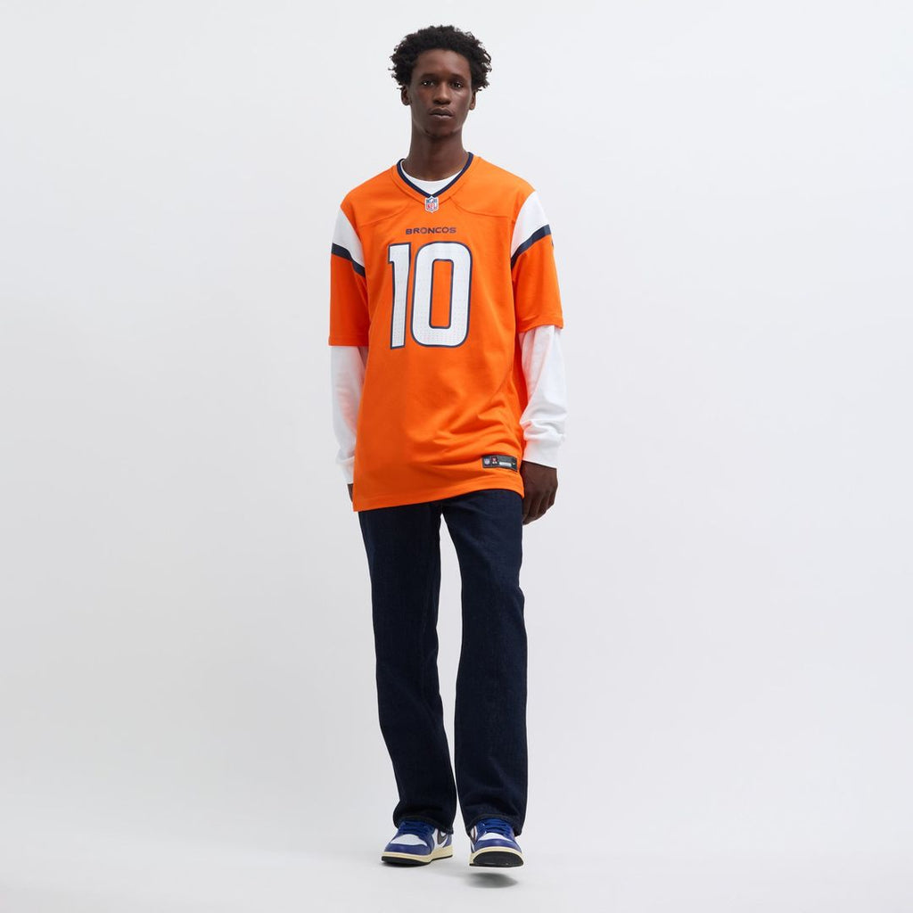 Men's Nike Denver Broncos Bo Nix Orange Player Game NFL Jersey