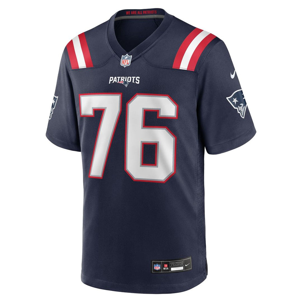 Men's Nike New England Patriots Morgan Moses Navy Team Game NFL Jersey