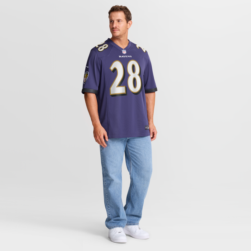 Men's Nike Baltimore Ravens Taven Bryan Purple Team Game NFL Jersey