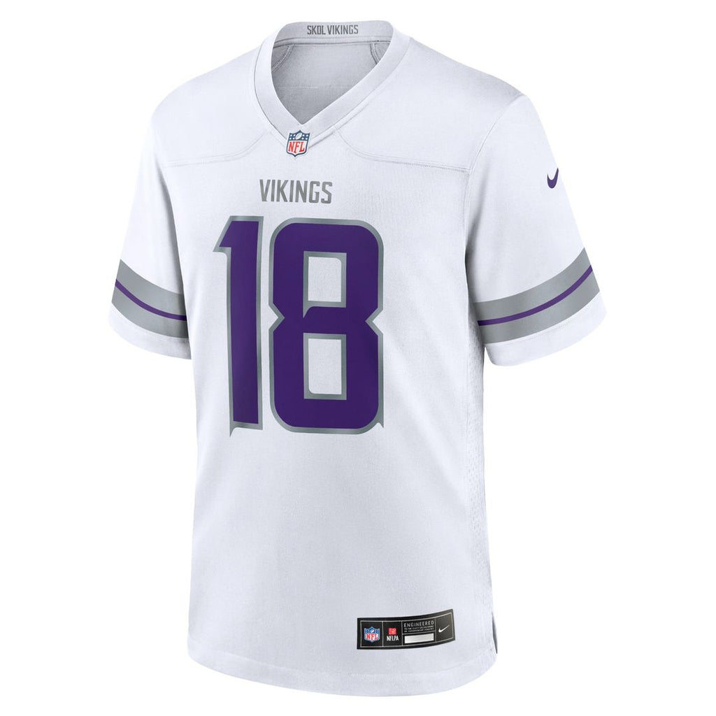 Youth Nike Minnesota Vikings Justin Jefferson White Game NFL Jersey