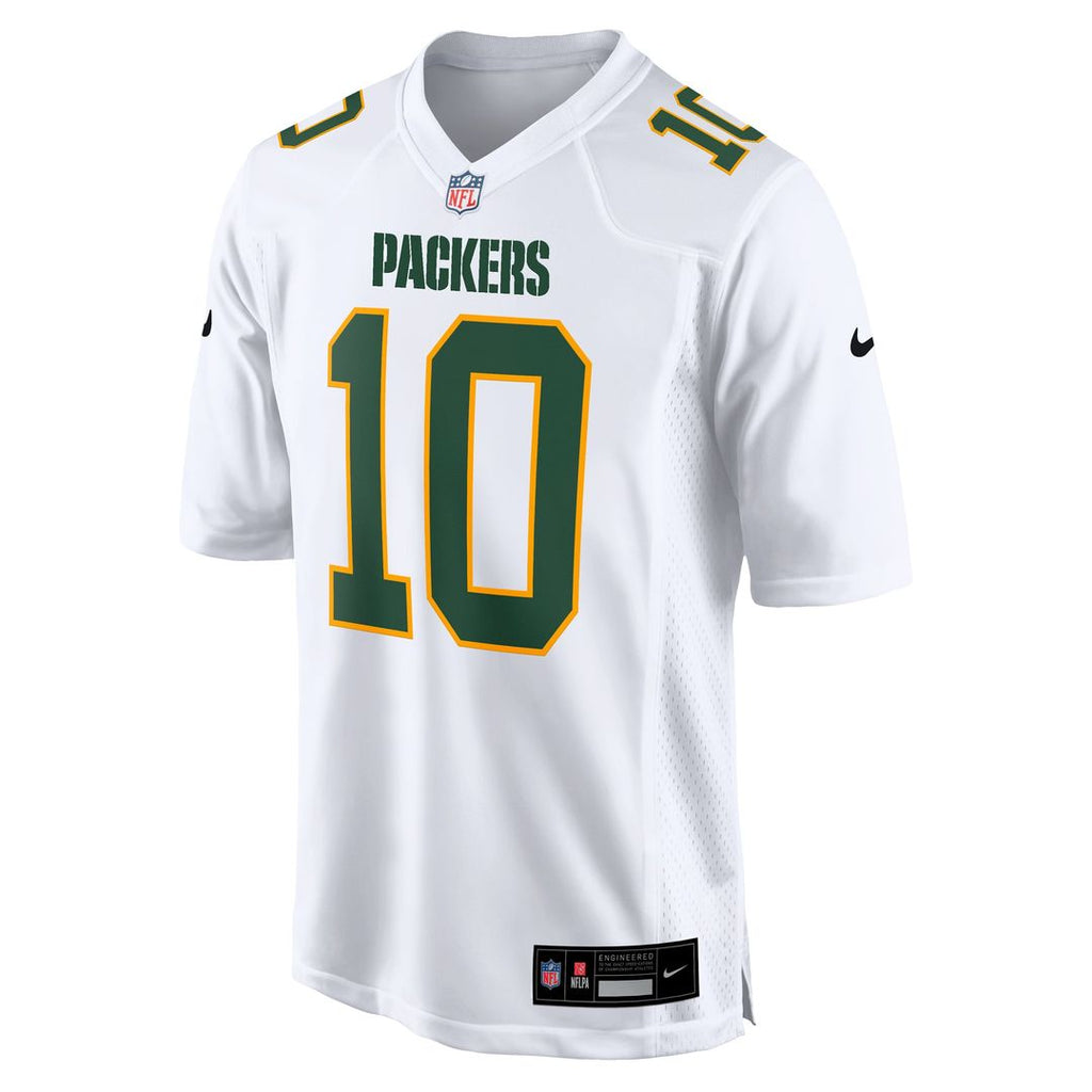 Men's Nike Green Bay Packers Jordan Love White Fashion Game NFL Jersey