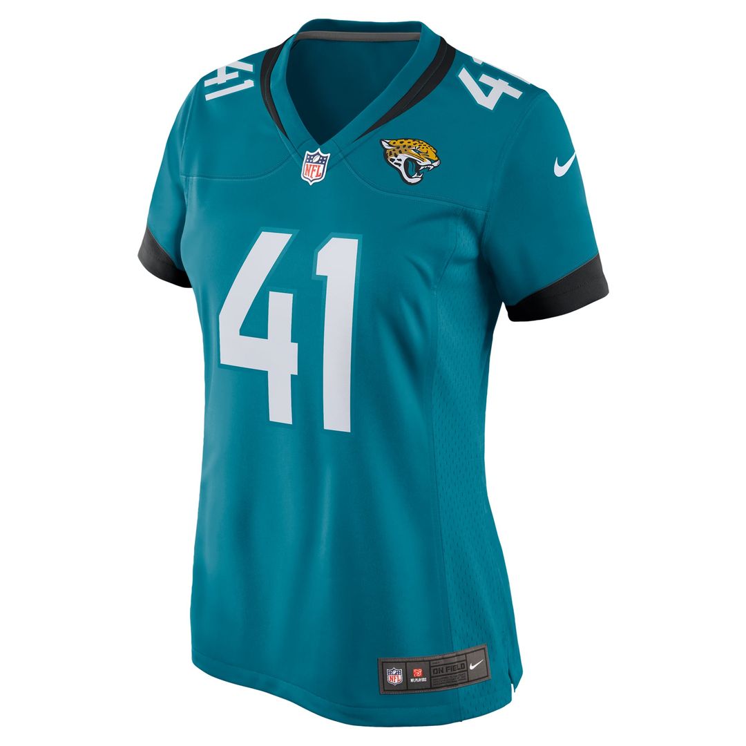 Women's Nike Jacksonville Jaguars Josh Hines-Allen Teal Player Game NFL Jersey