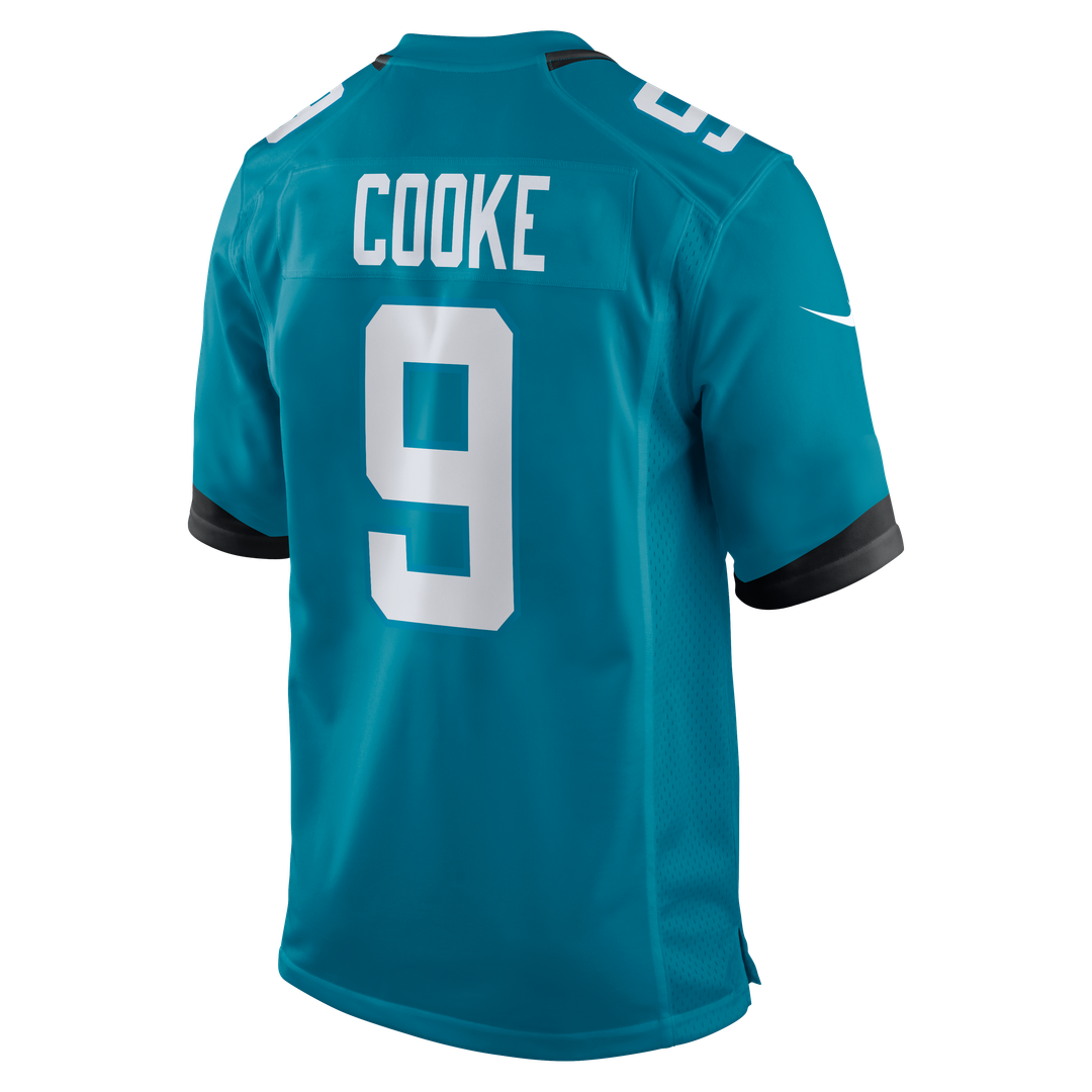 Men's Nike Jacksonville Jaguars Logan Cooke Teal Game NFL Jersey