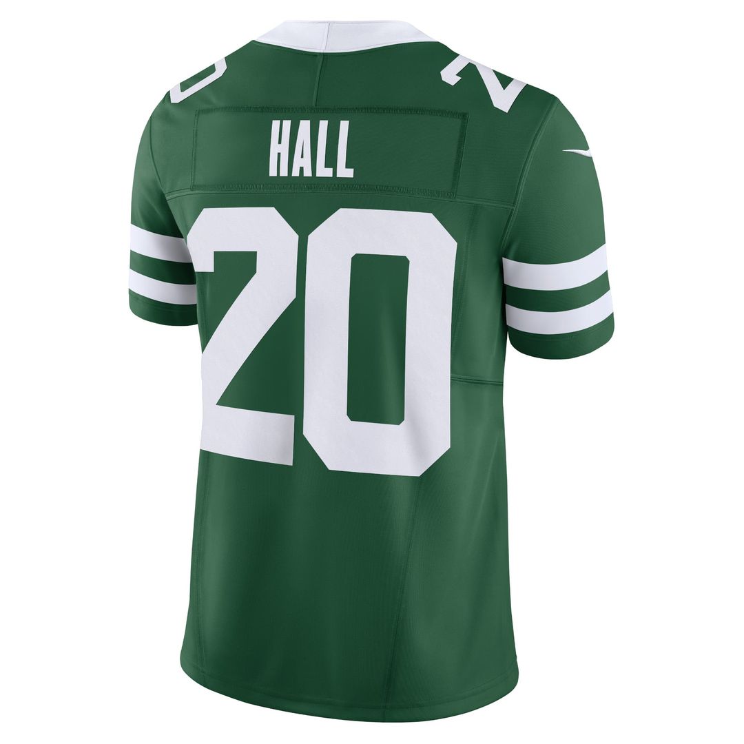 Men's Nike New York Jets Breece Hall Legacy White Vapor F.U.S.E. Limited NFL Jersey