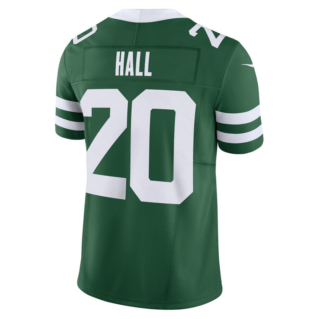 Men's Nike New York Jets Breece Hall Legacy Green Vapor F.U.S.E. Limited NFL Jersey