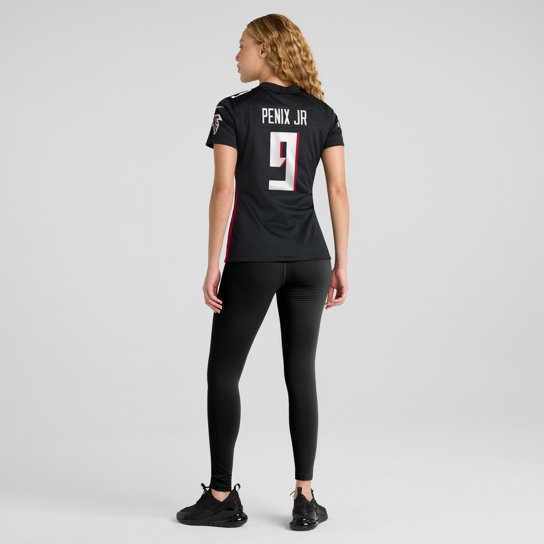 Women's Nike Atlanta Falcons Michael Penix Jr. Black Game NFL Jersey