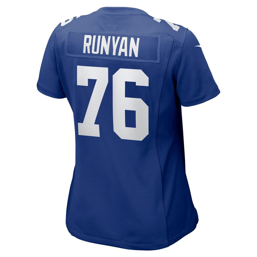 Women's Nike New York Giants Jon Runyan Royal Game NFL Jersey