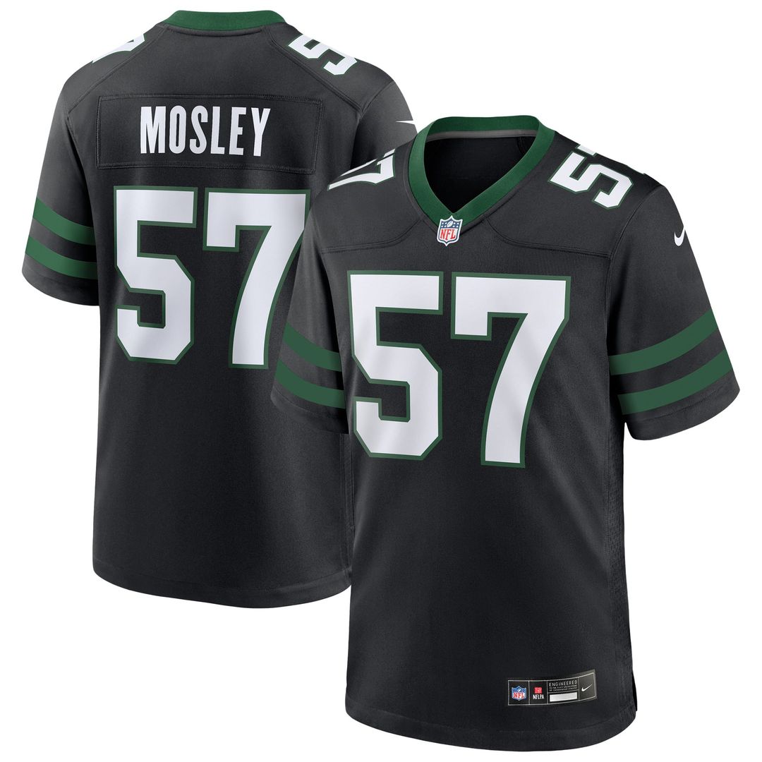 Men's Nike New York Jets C.J. Mosley Legacy White Game NFL Jersey