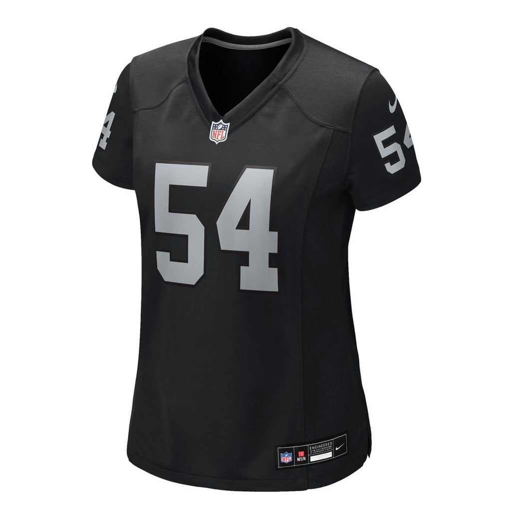 Women's Nike Las Vegas Raiders Brennan Jackson Black Team Game NFL Jersey