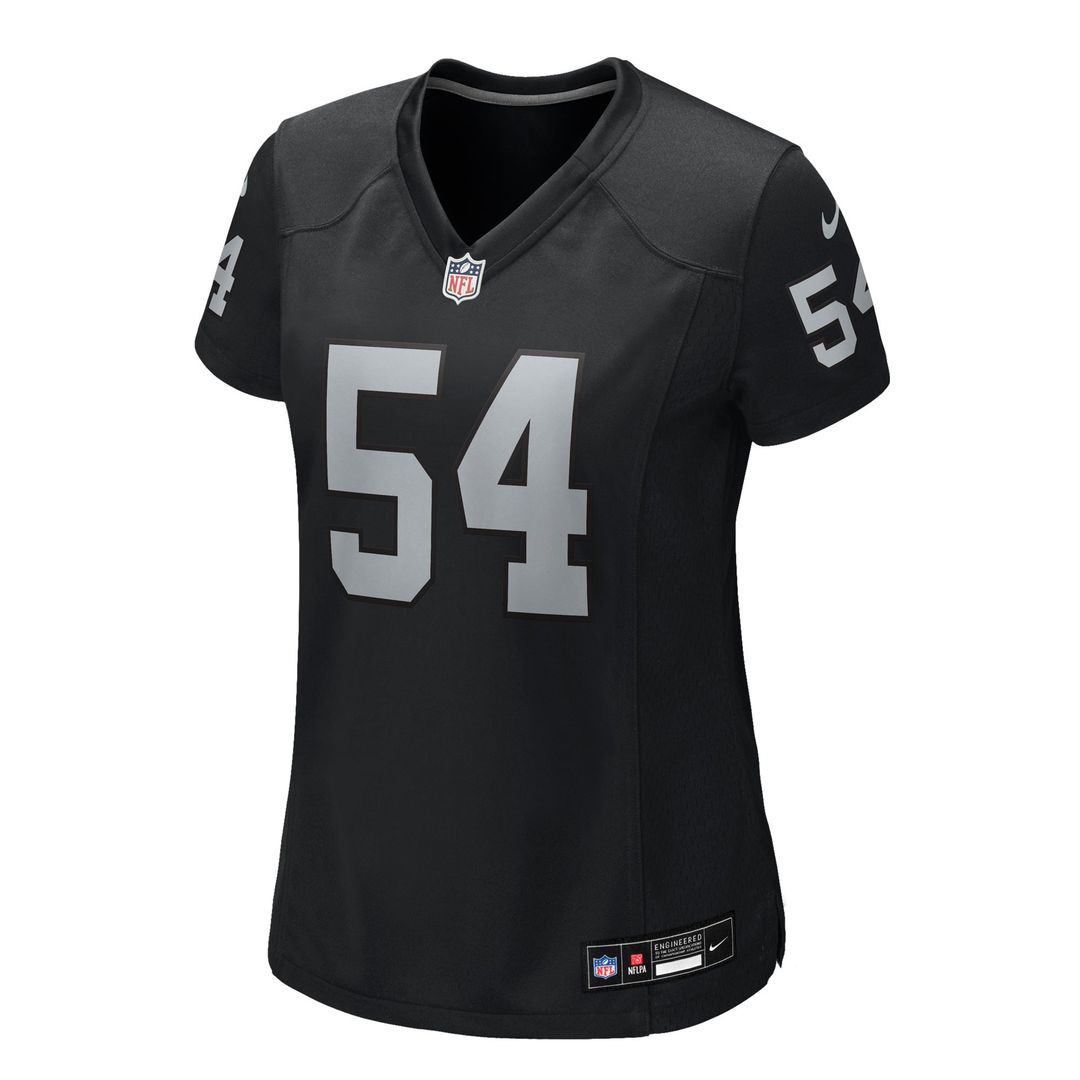 Women's Nike Las Vegas Raiders Brennan Jackson Black Team Game NFL Jersey