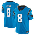 Men's Nike Carolina Panthers Jaycee Horn Blue Vapor F.U.S.E. Limited NFL Jersey