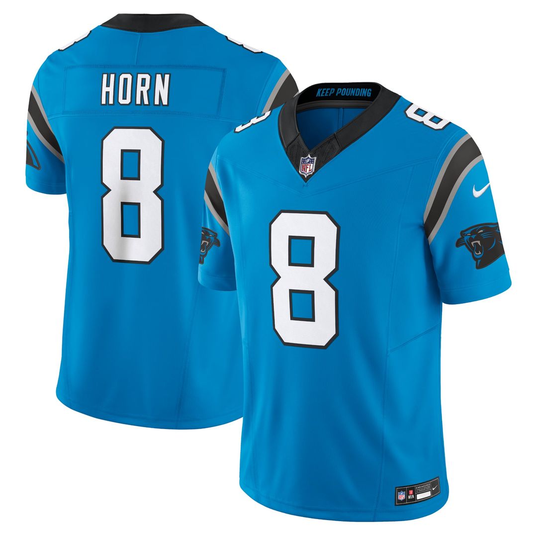 Men's Nike Carolina Panthers Jaycee Horn Blue Vapor F.U.S.E. Limited NFL Jersey