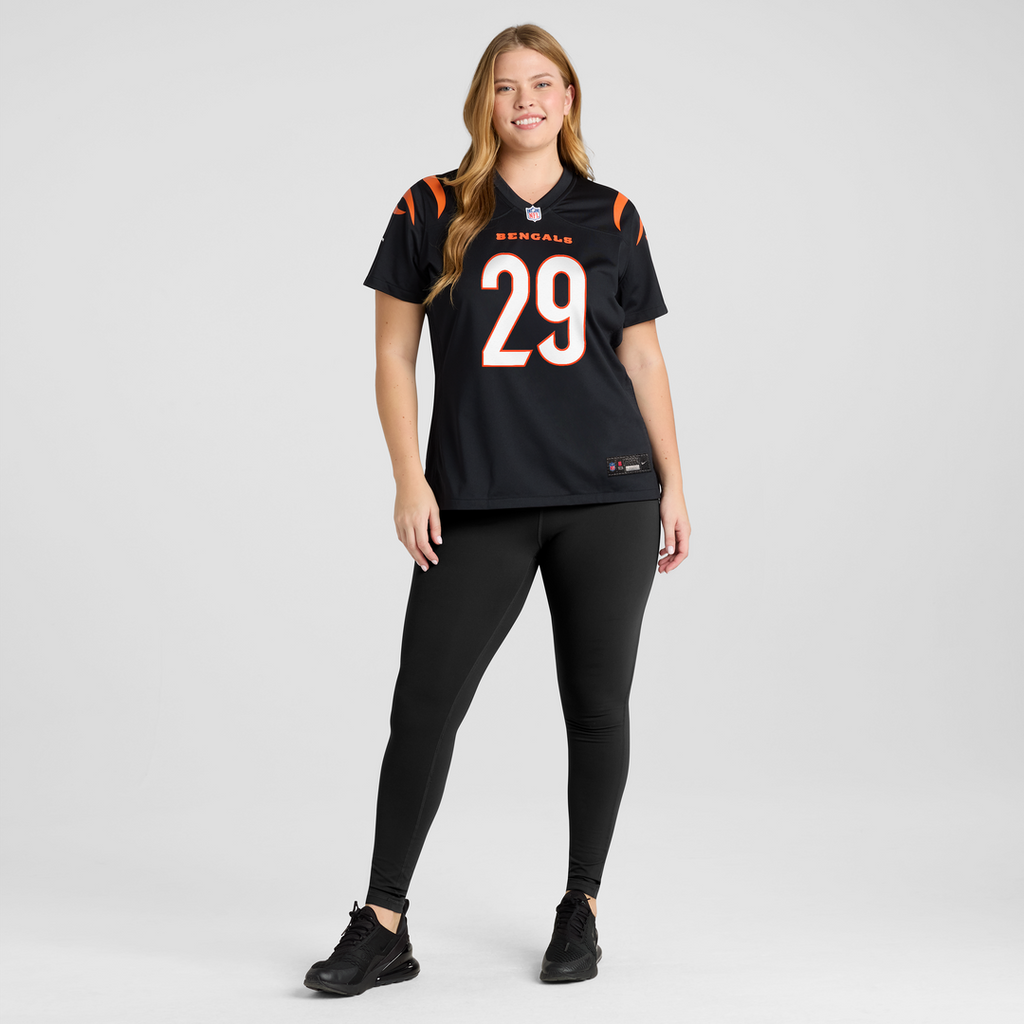 Women's Nike Cincinnati Bengals Kyle Dugger Black Team Game NFL Jersey