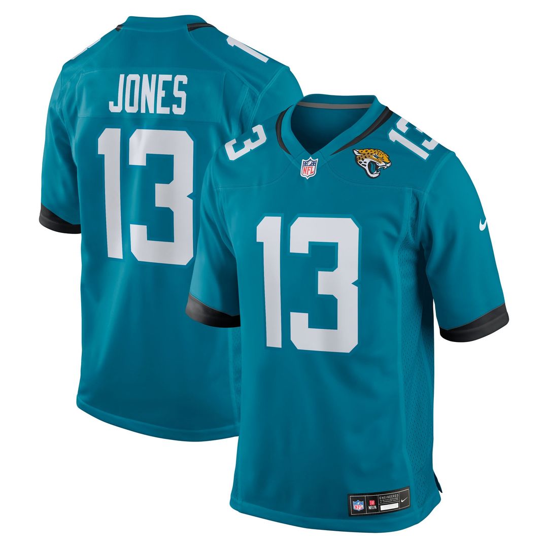 Men's Nike Jacksonville Jaguars Tim Jones Teal Team Game NFL Jersey