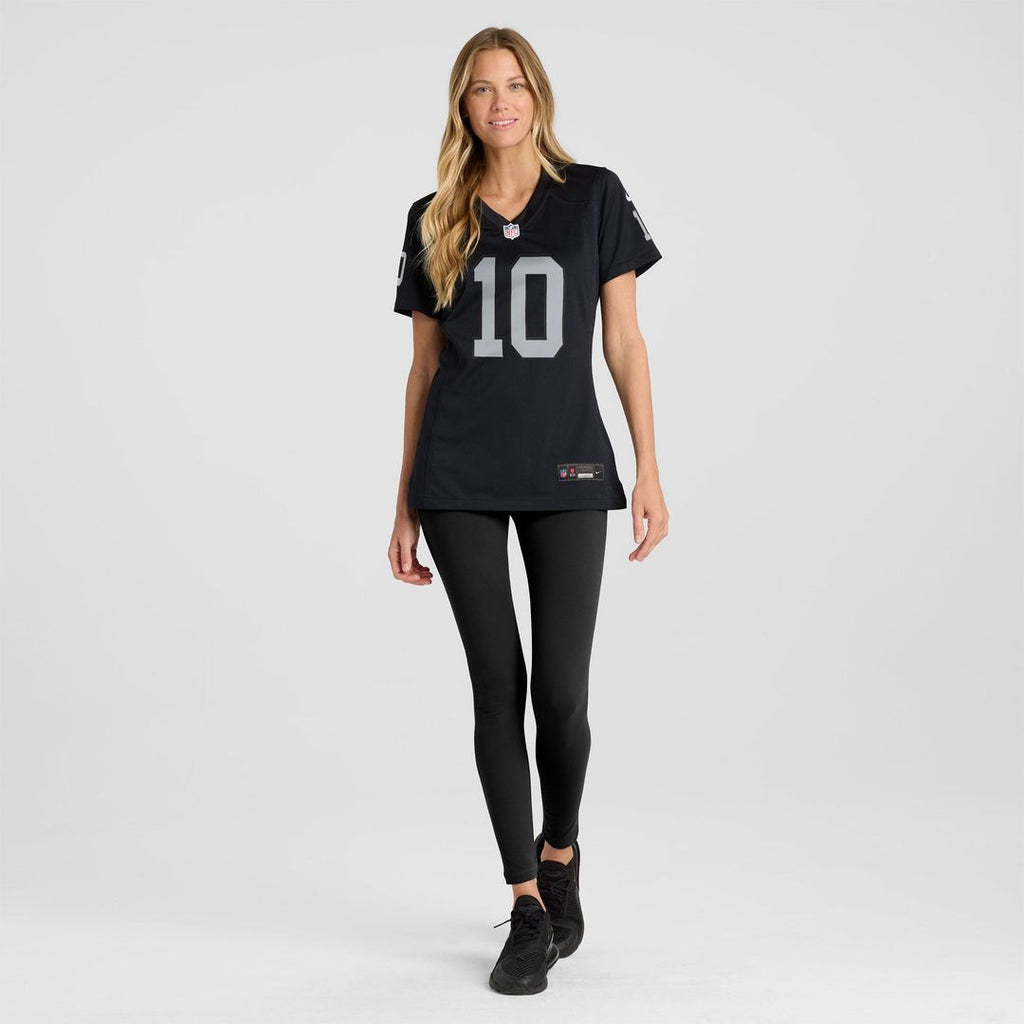 Women's Nike Las Vegas Raiders Dont'e Thornton Jr. Black Team Game NFL Jersey