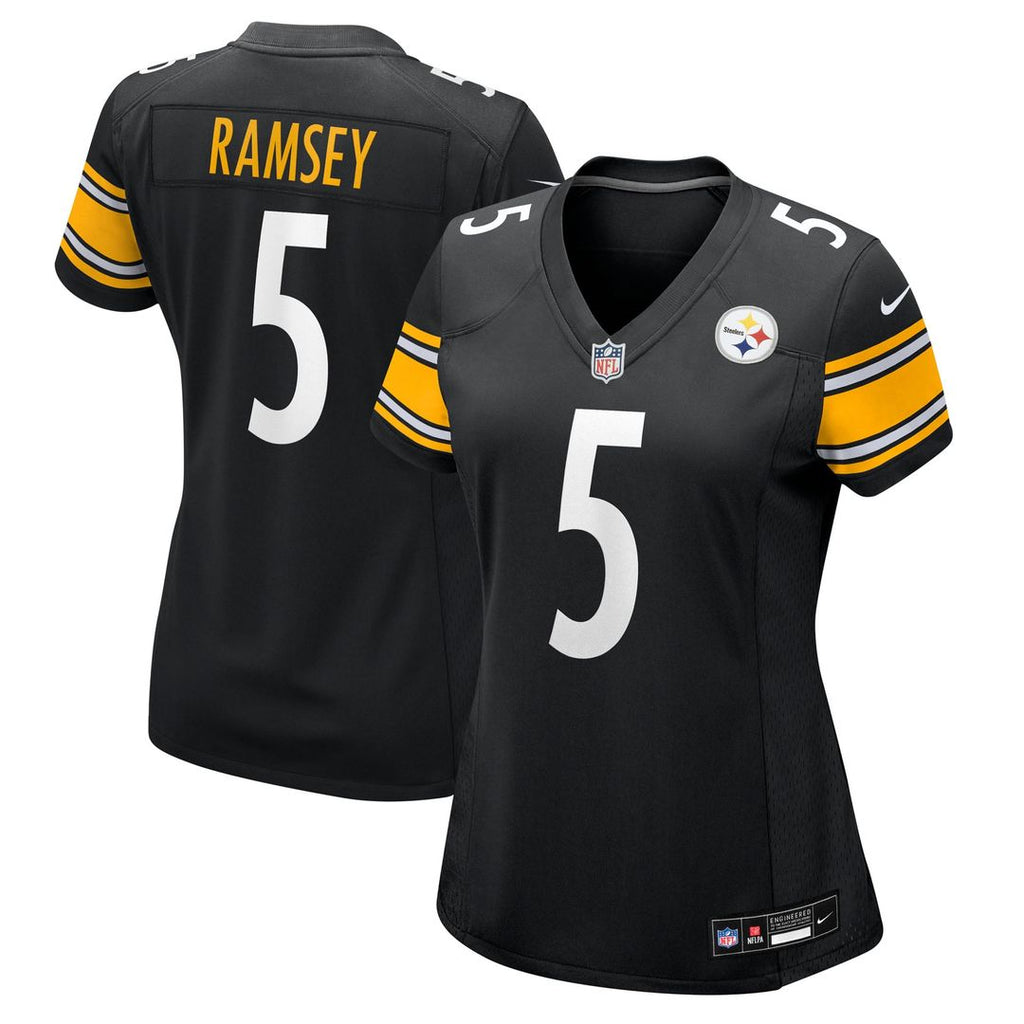 Women's Nike Pittsburgh Steelers Jalen Ramsey Black Team Game NFL Jersey
