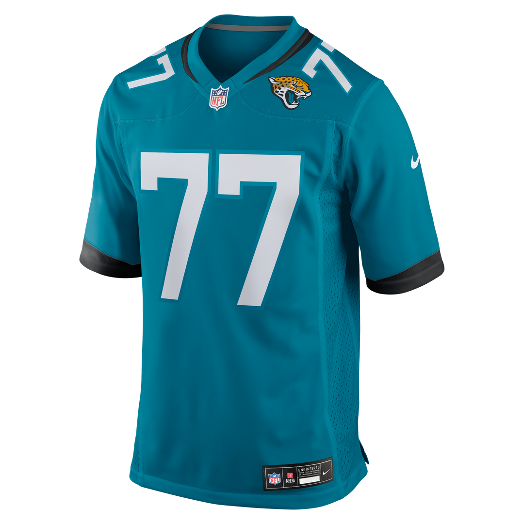 Men's Nike Jacksonville Jaguars Anton Harrison Teal Game NFL Jersey