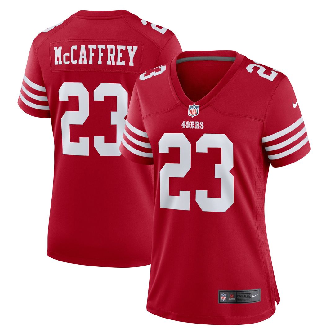 Women's Nike San Francisco 49ers Christian McCaffrey Scarlet Player NFL Jersey