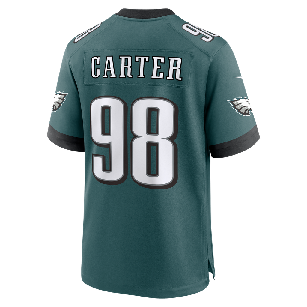 Men's Nike Philadelphia Eagles Jalen Carter Kelly Green Alternate Game NFL Jersey