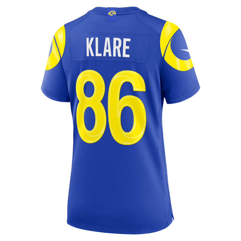 Women's Nike Los Angeles Rams Max Klare Royal Team Game NFL Jersey
