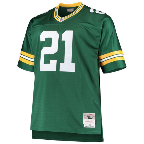 Men's Big & Tall Mitchell & Ness Green Bay Packers Charles Woodson Green 2010 Retired Player Replica NFL Jersey