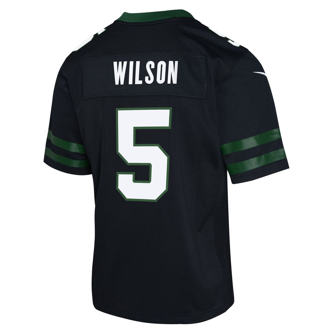 Youth Nike New York Jets Garrett Wilson Green Game NFL Jersey