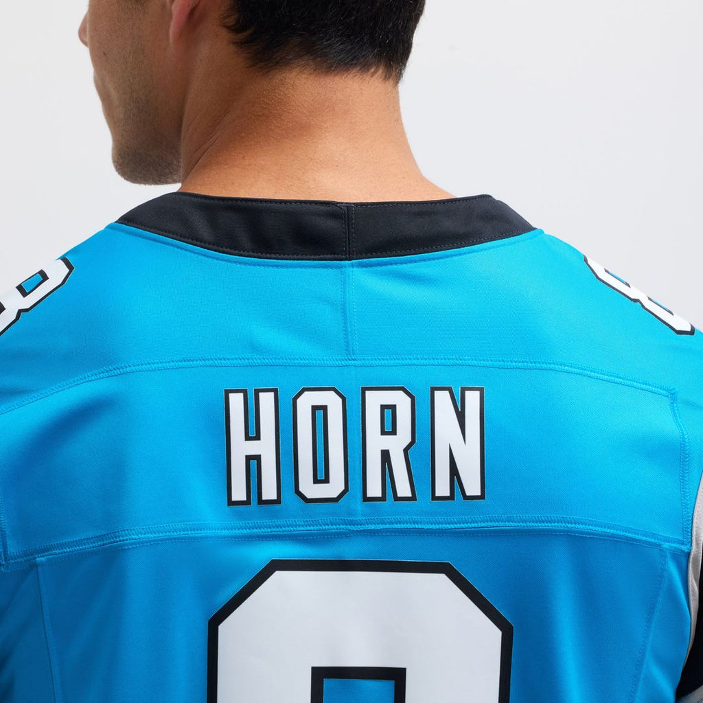 Men's Nike Carolina Panthers Jaycee Horn Blue Vapor F.U.S.E. Limited NFL Jersey