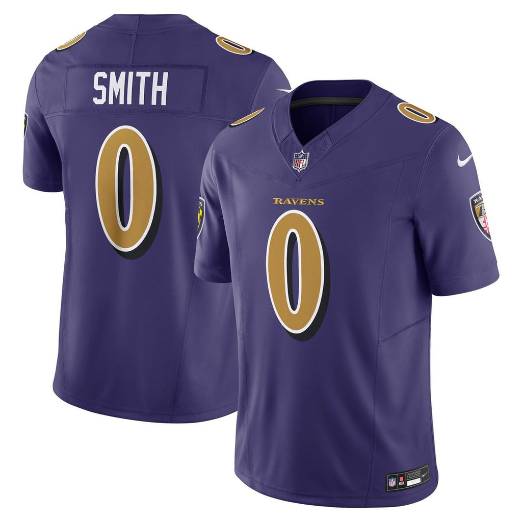 Men's Nike Baltimore Ravens Roquan Smith Purple Alternate 2 Vapor F.U.S.E. Limited NFL Jersey