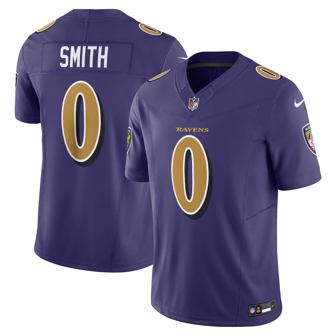 Men's Nike Baltimore Ravens Roquan Smith Purple Alternate 2 Vapor F.U.S.E. Limited NFL Jersey