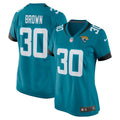 Women's Nike Jacksonville Jaguars Montaric Brown Teal Game Player NFL Jersey