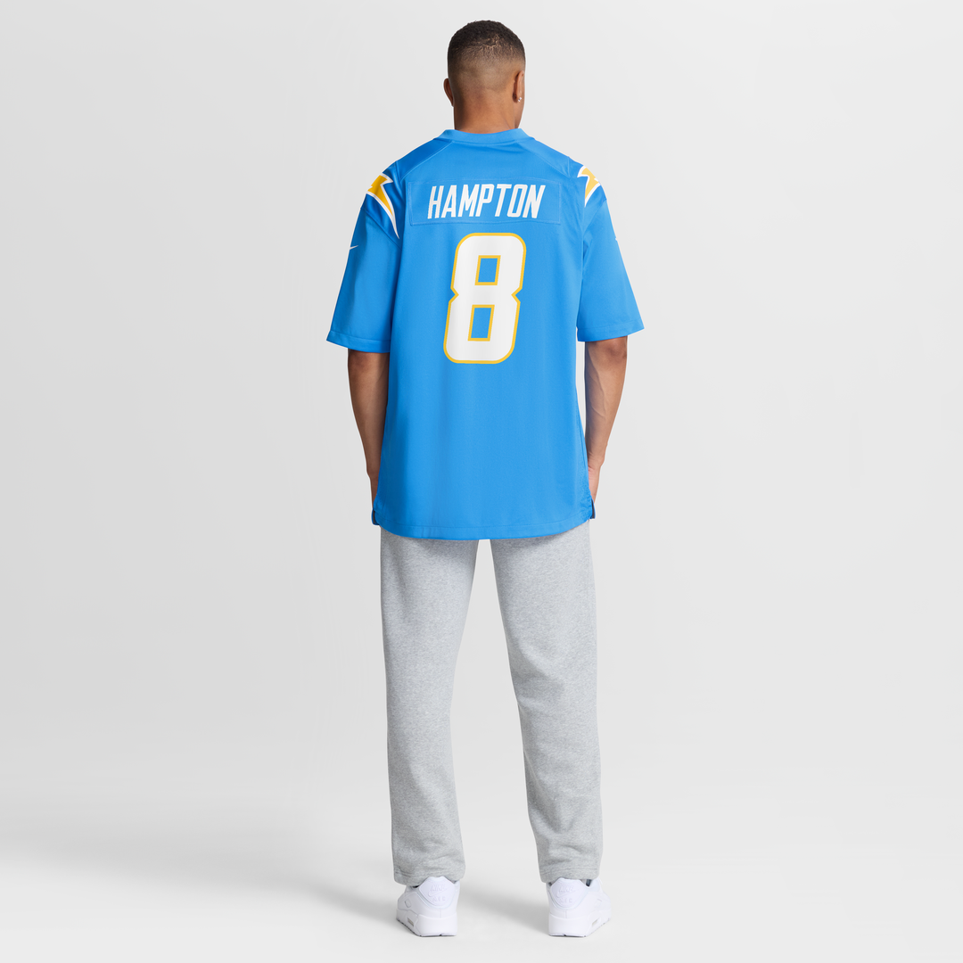 Men's Nike Los Angeles Chargers Omarion Hampton Powder Blue Game Player NFL Jersey