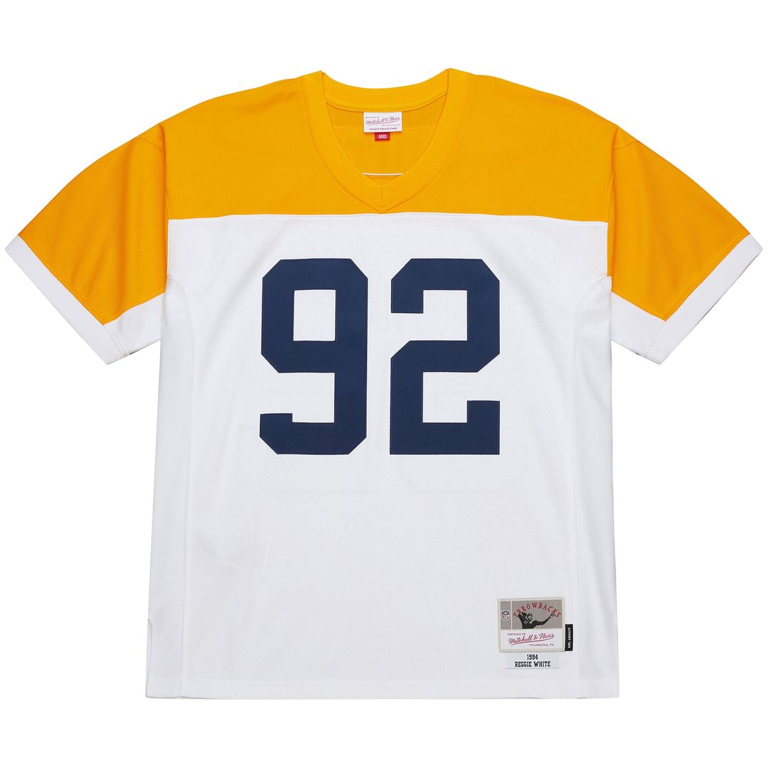 Men's Mitchell & Ness Green Bay Packers Reggie White White 1994 Legacy Replica NFL Jersey