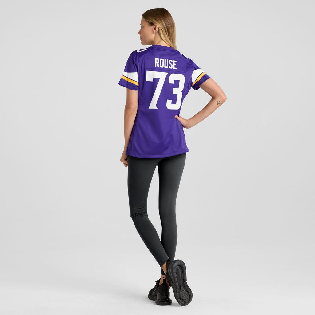 Women's Nike Minnesota Vikings Walter Rouse Purple Team Game NFL Jersey