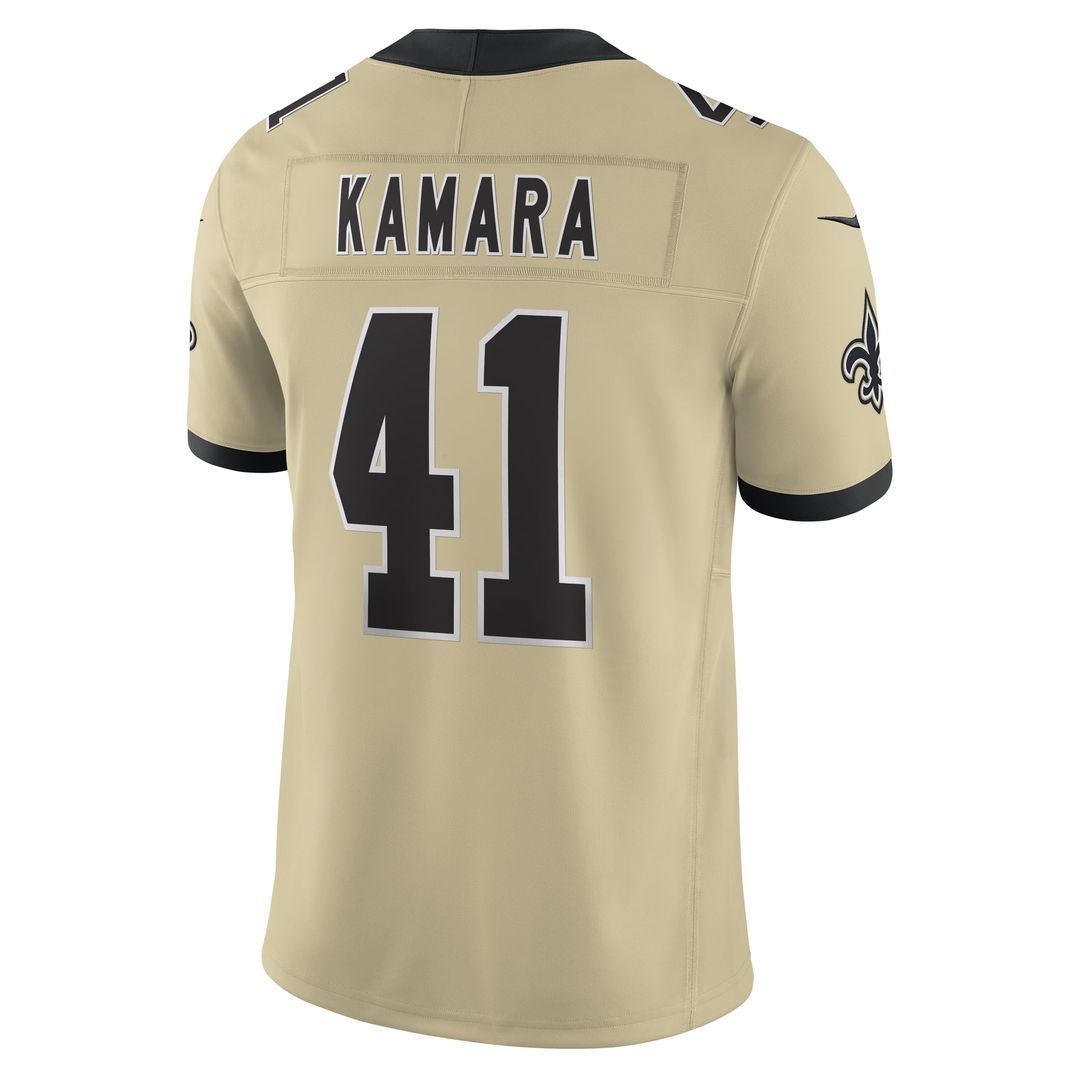 Men's Nike New Orleans Saints Alvin Kamara White Alternate Vapor F.U.S.E. Limited NFL Jersey