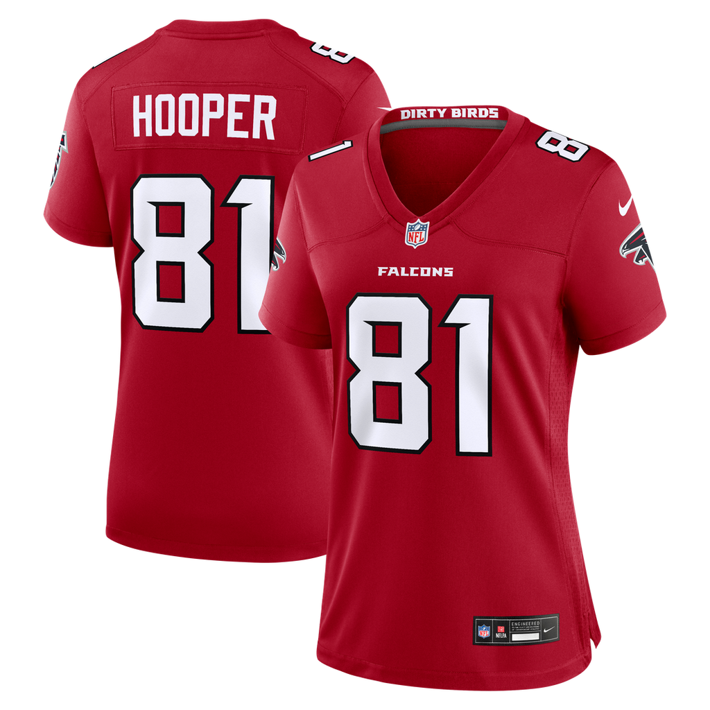 Women's Nike Atlanta Falcons Austin Hooper Red Team Game NFL Jersey