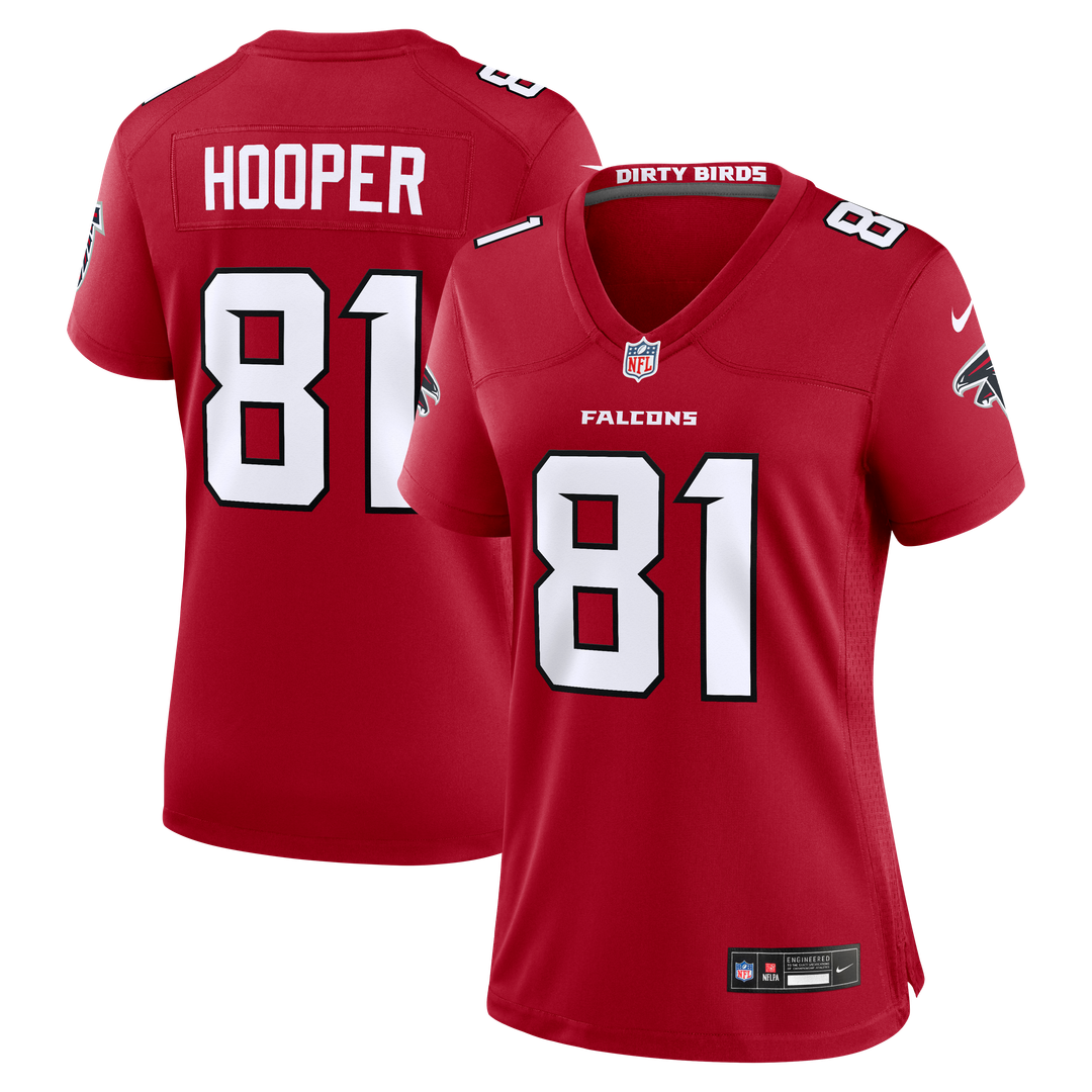 Women's Nike Atlanta Falcons Austin Hooper Red Team Game NFL Jersey