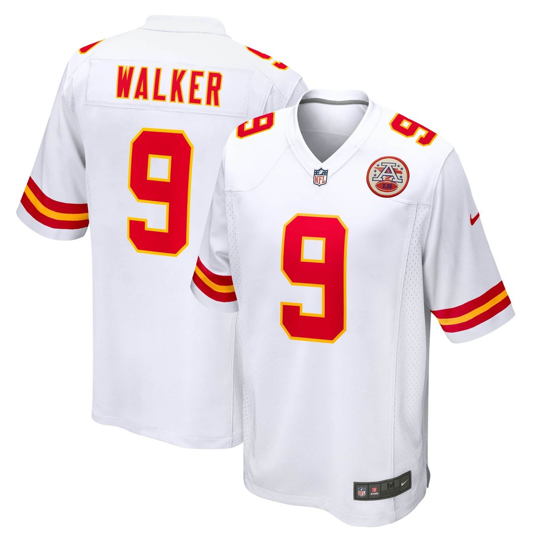 Men's Nike Kansas City Chiefs Kenneth Walker III White Game NFL Jersey