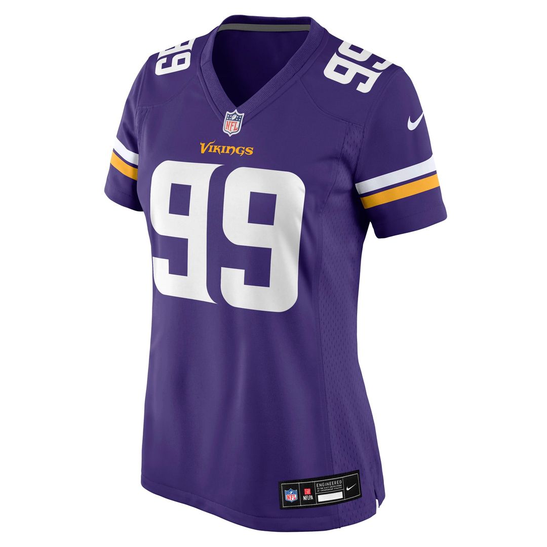 Women's Nike Minnesota Vikings Elijah Williams Purple Team Game NFL Jersey