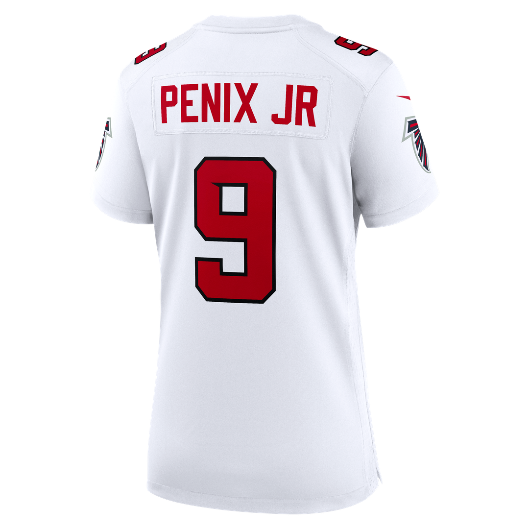 Women's Nike Atlanta Falcons Michael Penix Jr. White Game NFL Jersey