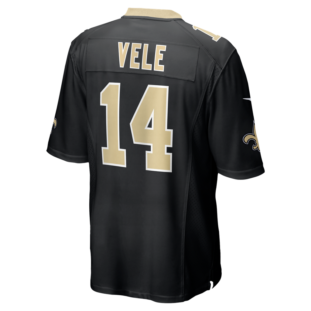 Men's Nike New Orleans Saints Devaughn Vele Black Team Game NFL Jersey
