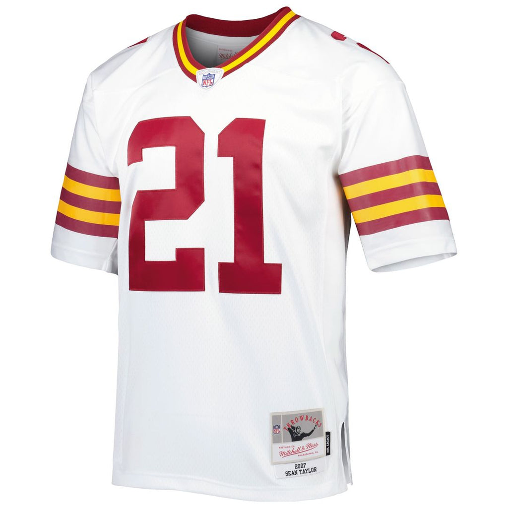 Men's Mitchell & Ness Washington Football Team Sean Taylor White Legacy Replica NFL Jersey