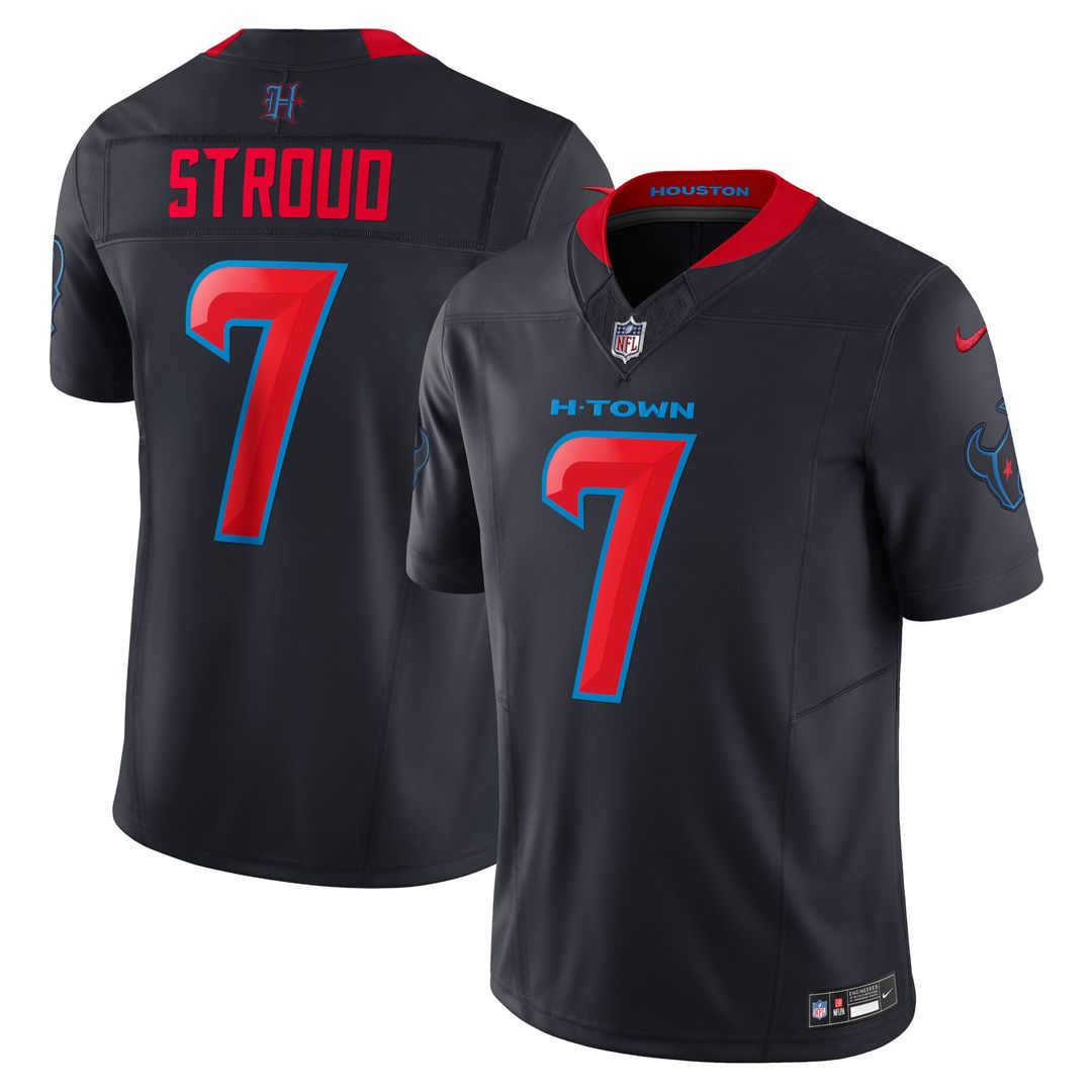 Men's Nike Houston Texans C.J. Stroud Red Alternate Vapor F.U.S.E. Limited NFL Jersey