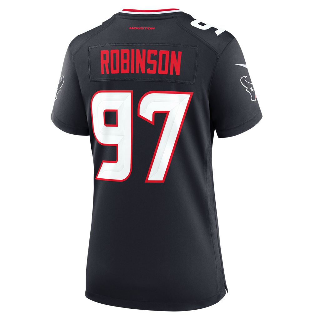 Women's Nike Houston Texans Dominique Robinson Navy Team Game NFL Jersey