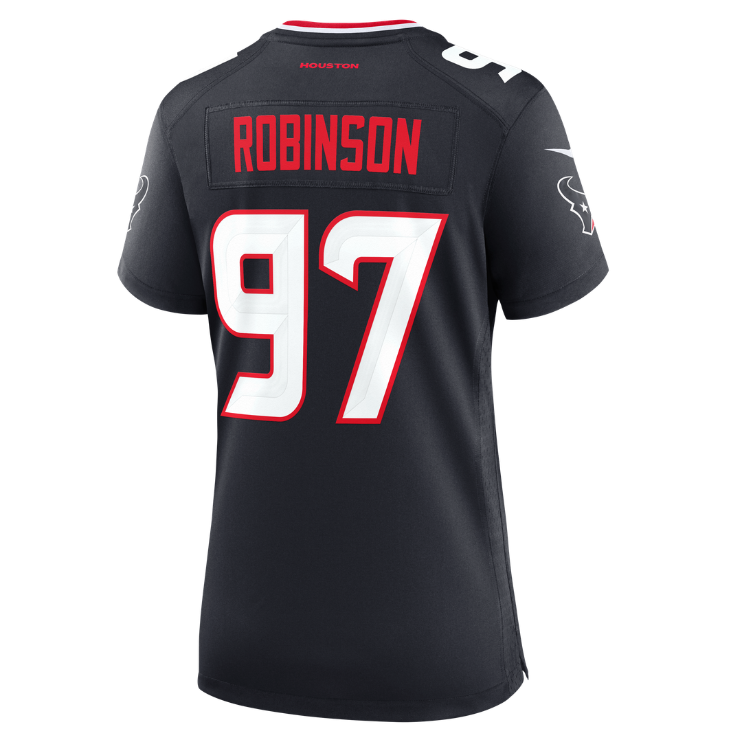 Women's Nike Houston Texans Dominique Robinson Navy Team Game NFL Jersey