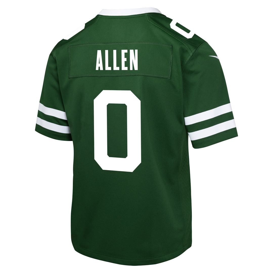 Youth Nike New York Jets Braelon Allen Green Team Game NFL Jersey